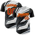 Custom Black Red Gold White-Gray Car Racing Formula Auto Motorsport Authentic Baseball Jersey
