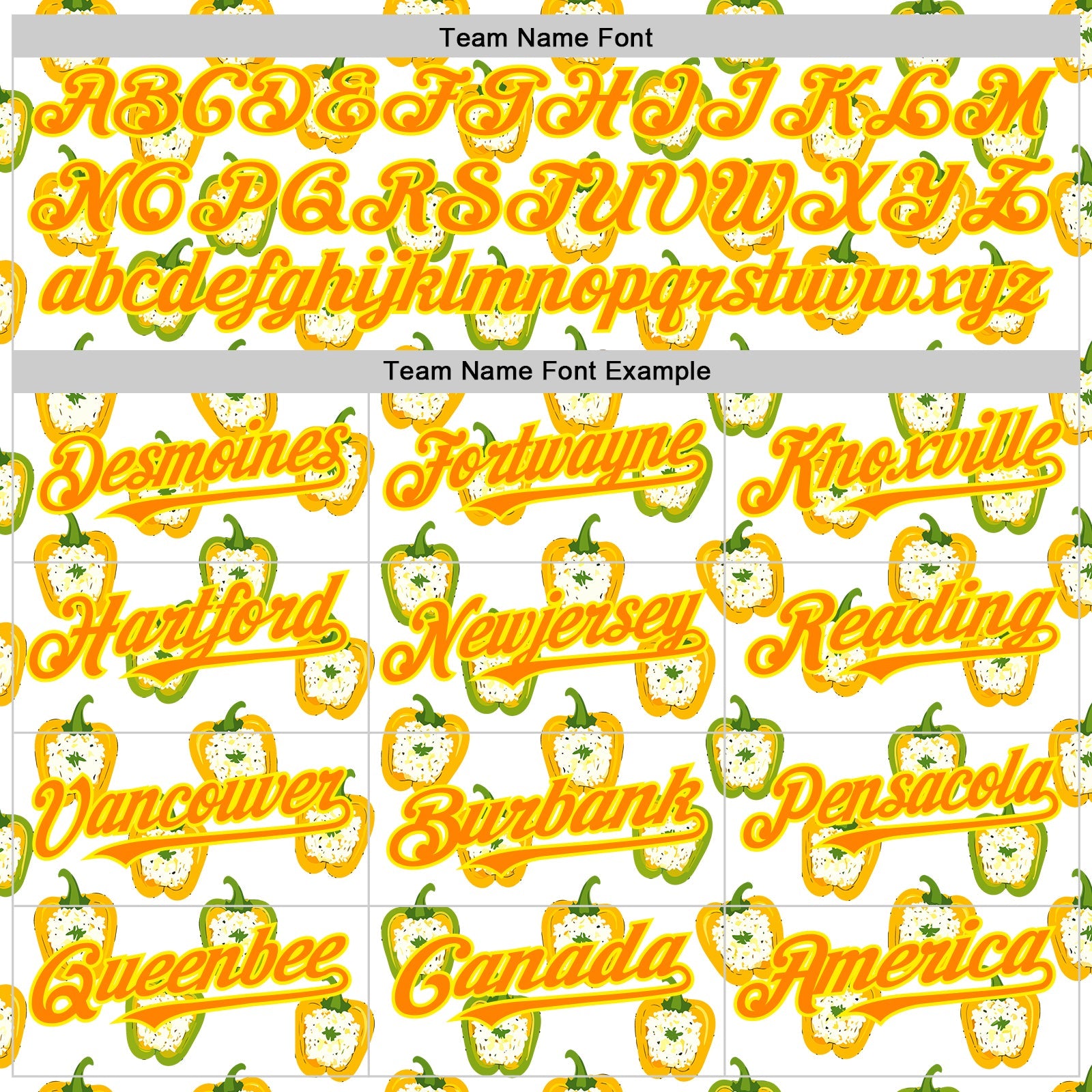 Custom White Bay Orange-Light Yellow Foodie Rice Stuffed Pepper Vegetable Authentic Baseball Jersey