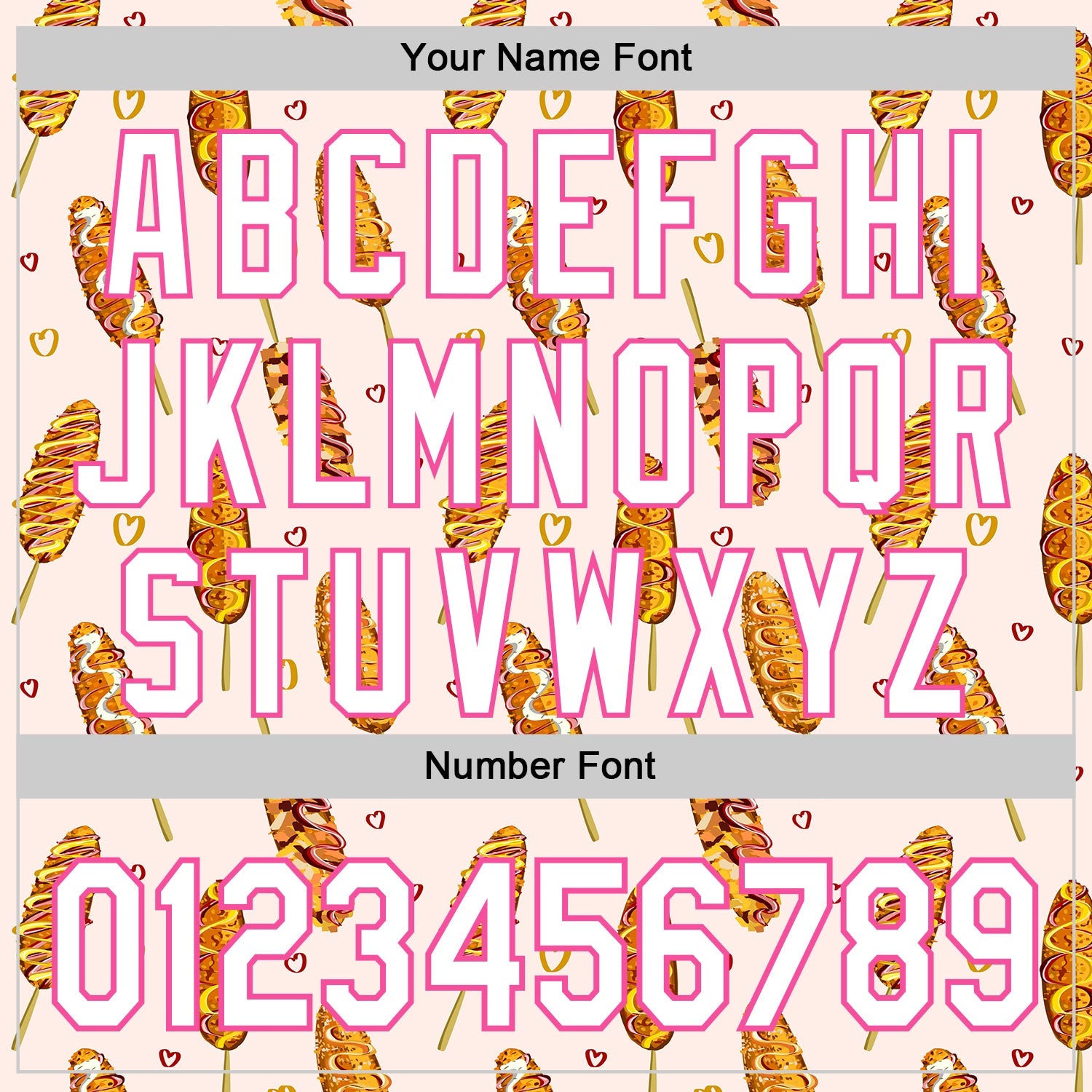 Custom Light Pink White-Pink Foodie Asian Corndog Authentic Baseball Jersey