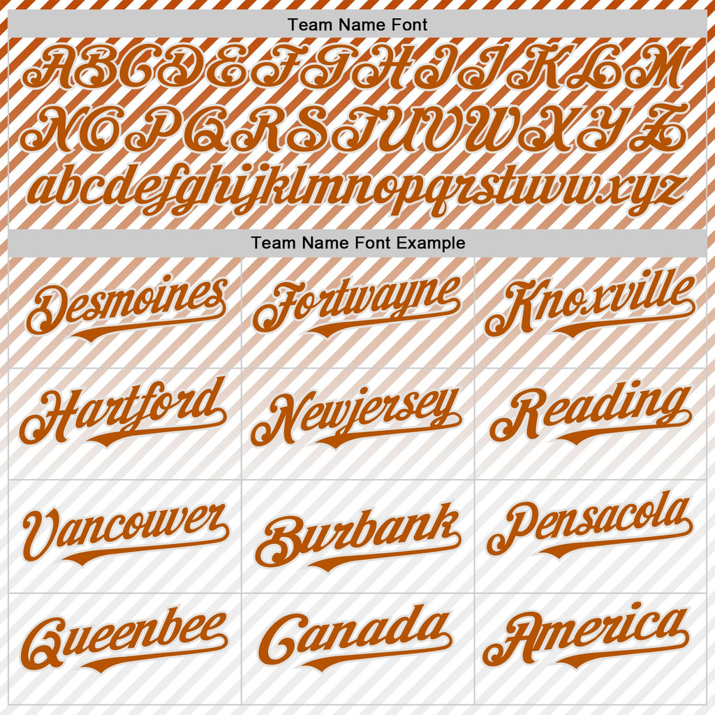 Custom White Texas Orange Texas Stripe City Edition Authentic Baseball Jersey