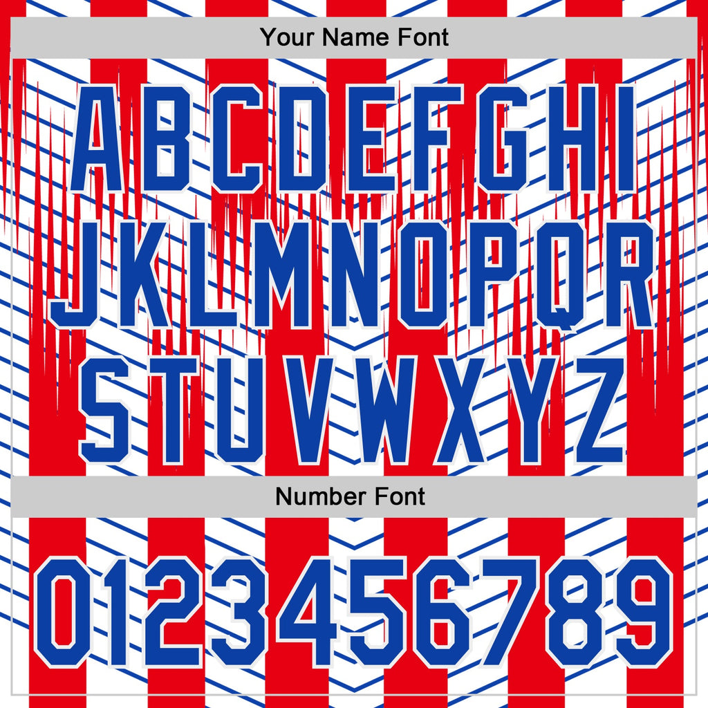 Custom Red Thunder Blue-White Texas Flag Stripe City Edition Authentic Baseball Jersey