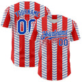 Custom Red Thunder Blue-White Texas Flag Stripe City Edition Authentic Baseball Jersey