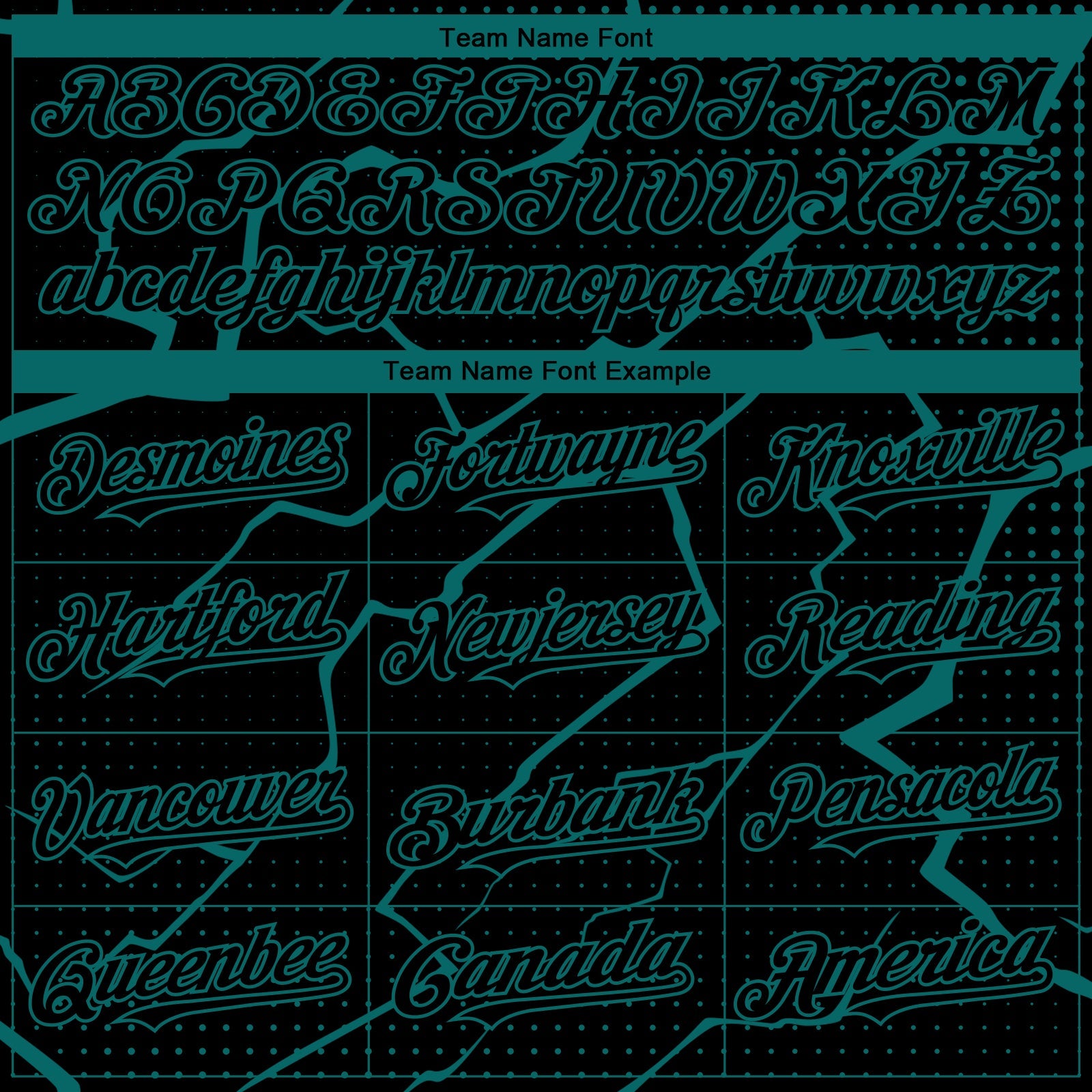 Custom Black Teal Lightning Polka Dot Authentic Baseball Jersey