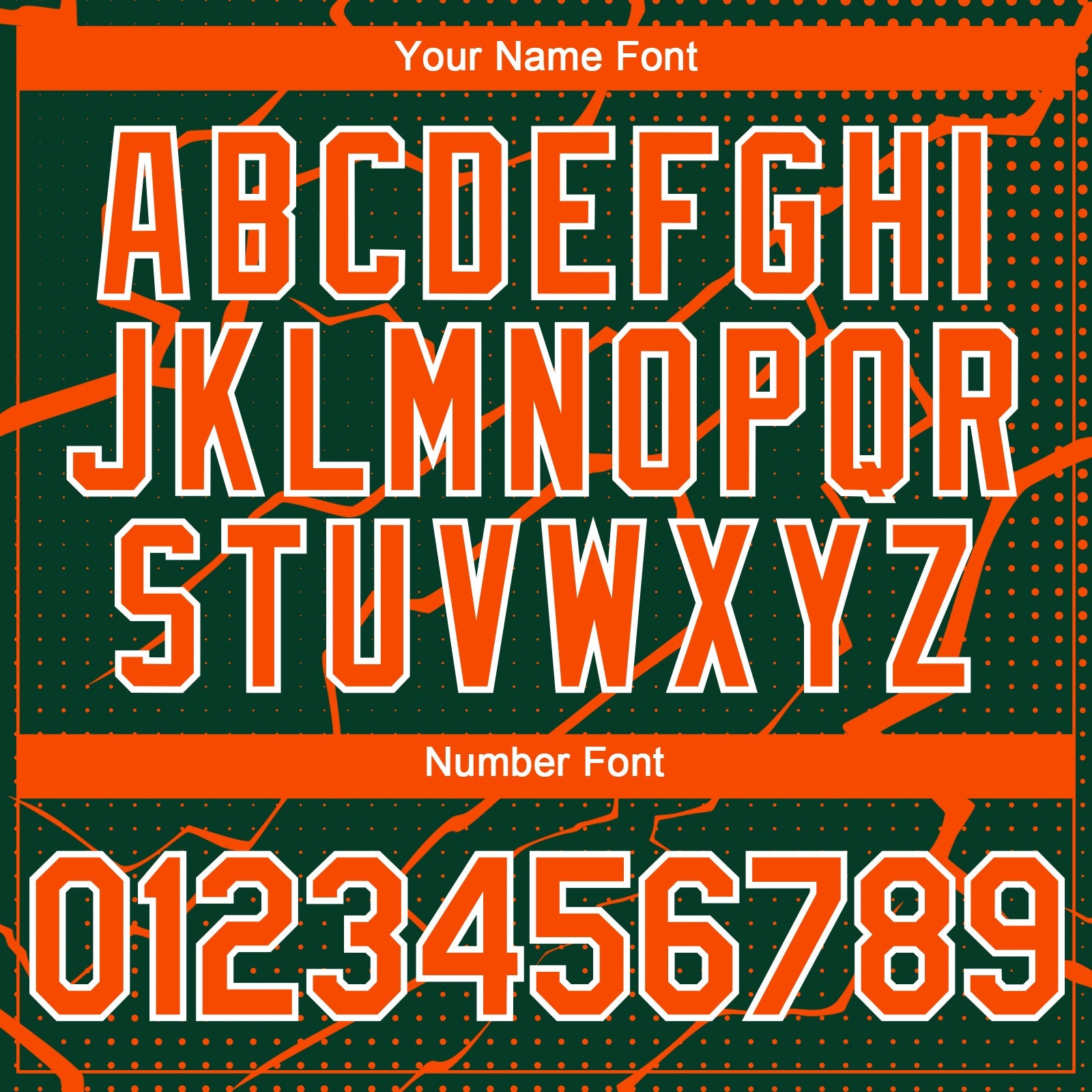 Custom Green Orange-White Lightning Polka Dot Authentic Baseball Jersey