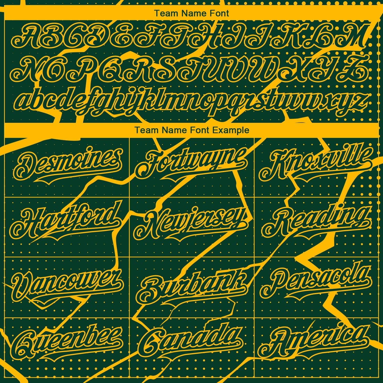 Custom Green Gold Lightning Polka Dot Authentic Baseball Jersey