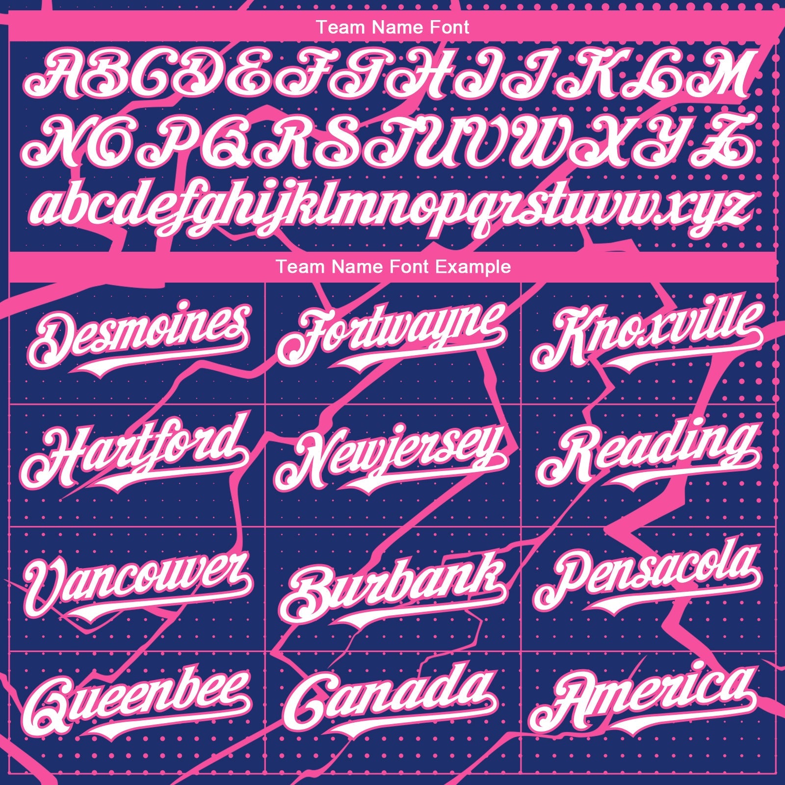 Custom Royal White-Pink Lightning Polka Dot Authentic Baseball Jersey