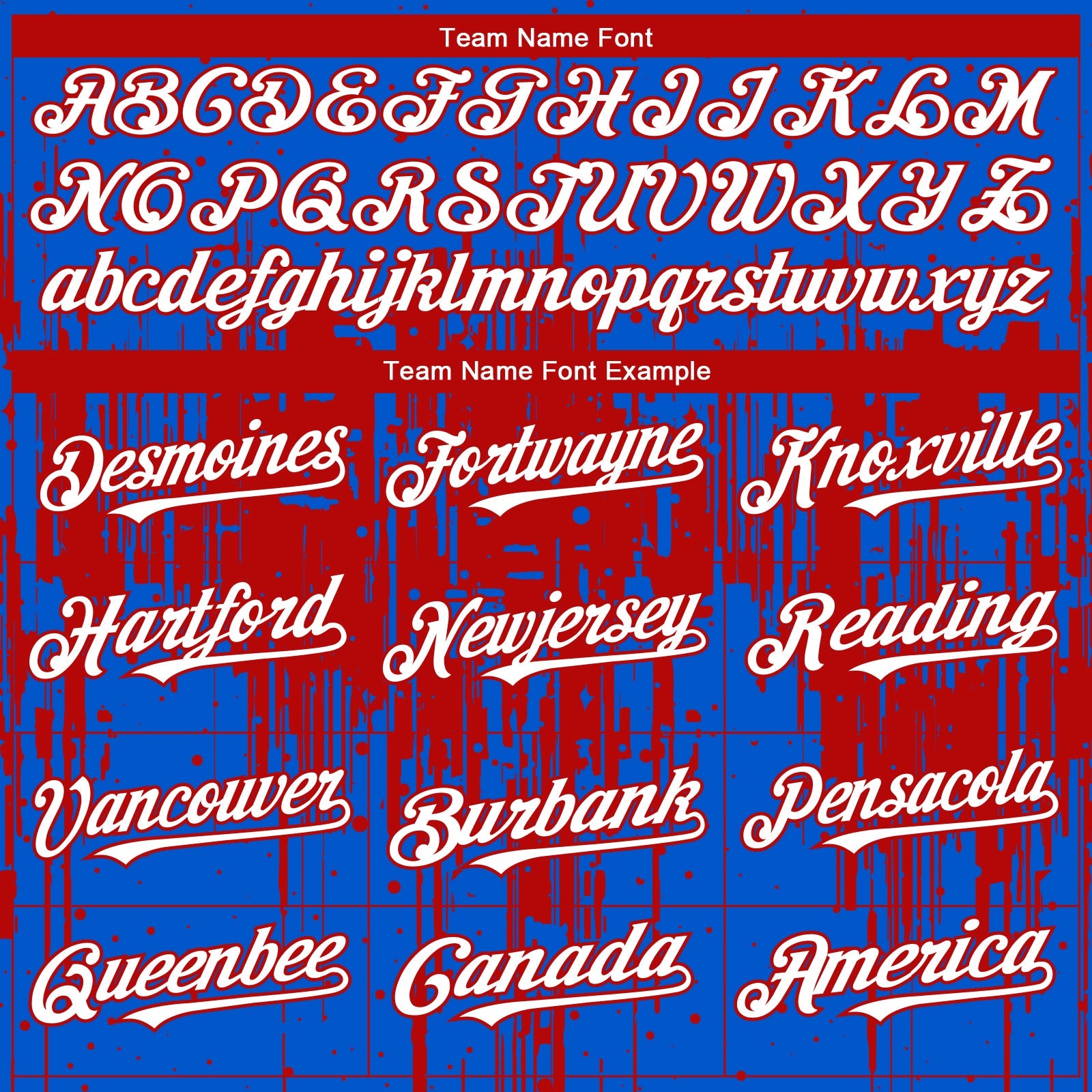 Custom Thunder Blue White-Red Dripping Splatter Paint Authentic Baseball Jersey