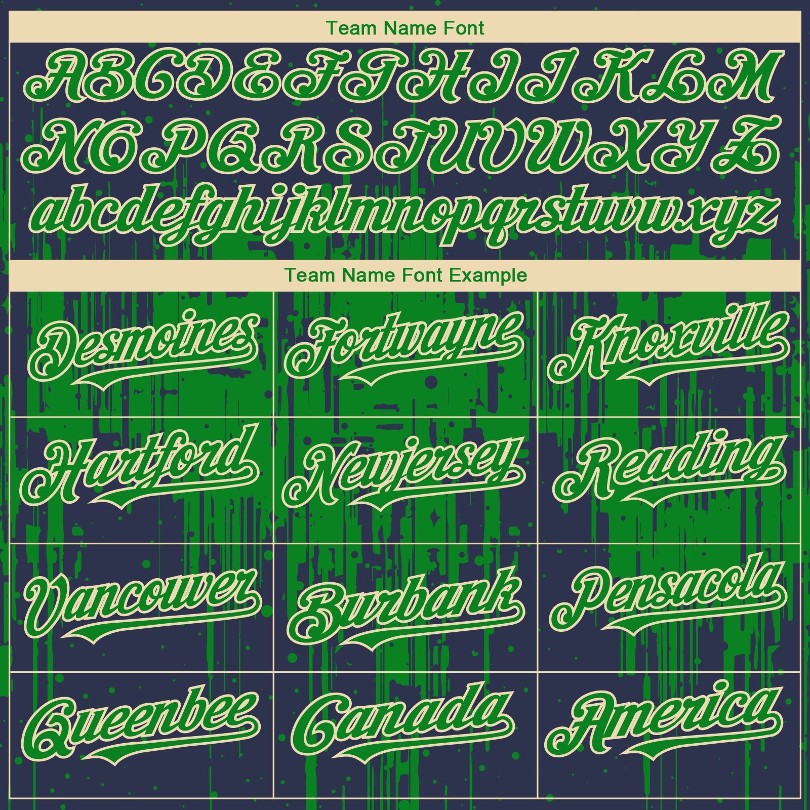 Custom Navy Grass Green-Cream Dripping Splatter Paint Authentic Baseball Jersey