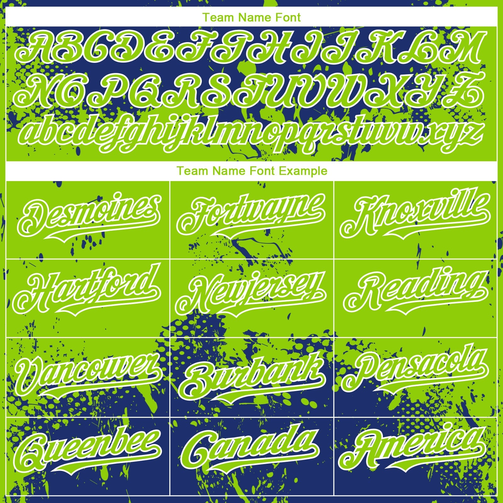 Custom Royal Neon Green-White Abstract Splatter Grunge Paint Authentic Baseball Jersey