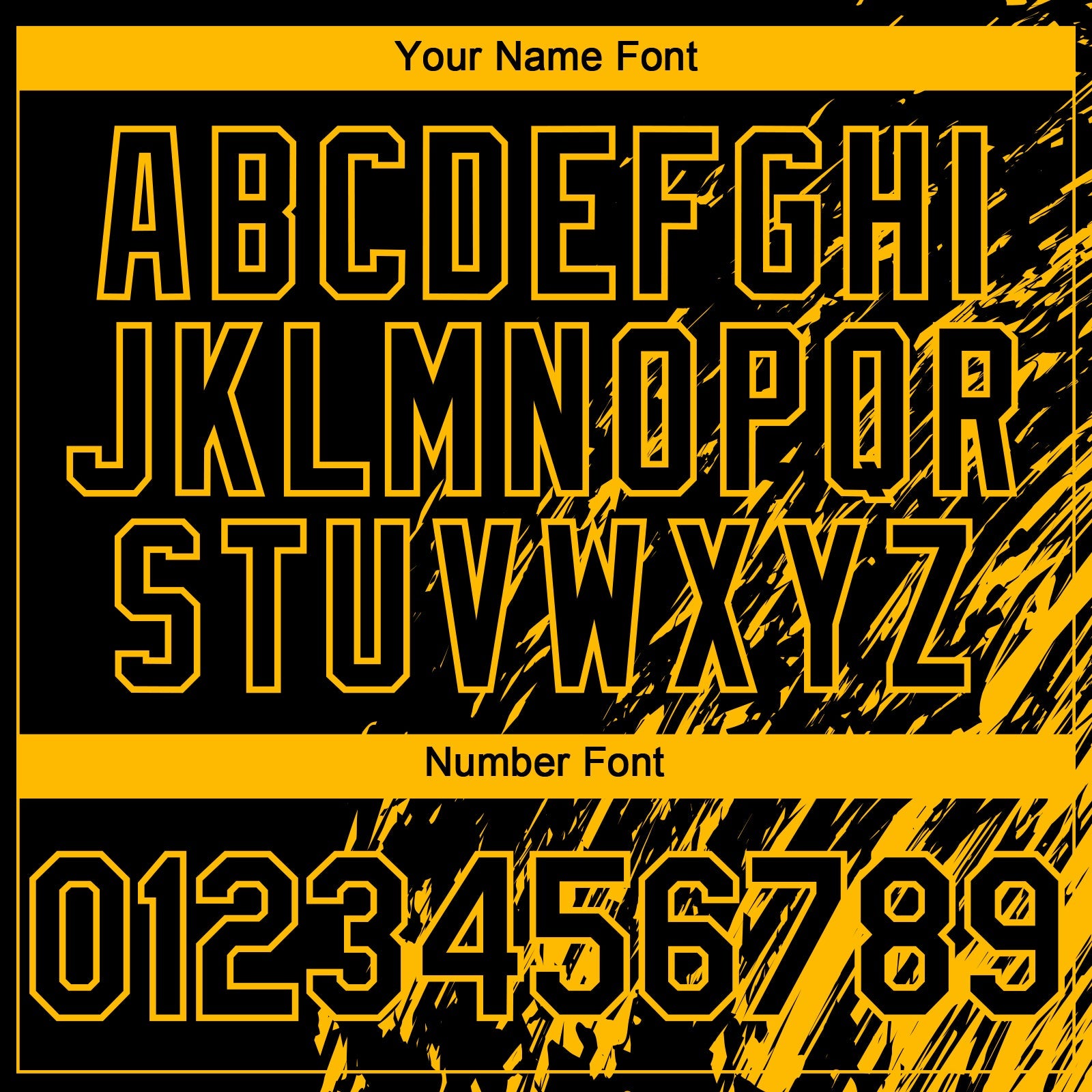 Custom Black Gold Paint Stroke Grunge Streak Authentic Baseball Jersey