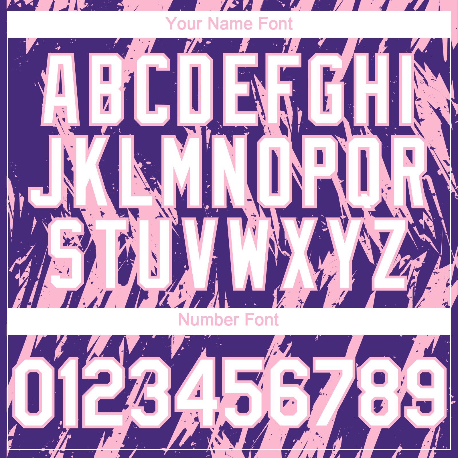 Custom Purple White-Light Pink Splatter Torn Sharp Brush Stroke Authentic Baseball Jersey