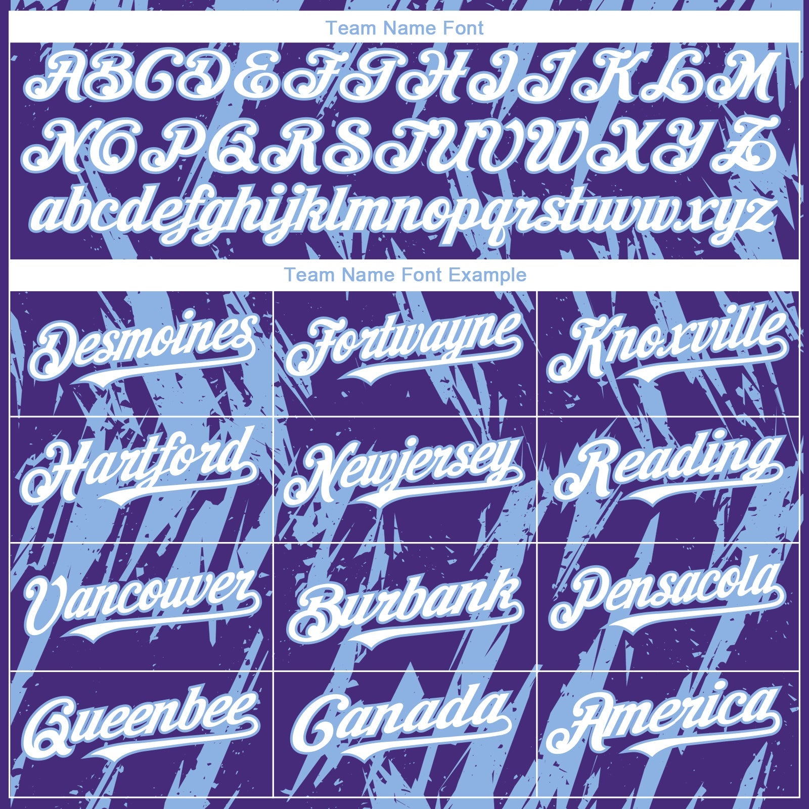 Custom Purple White-Light Blue Splatter Torn Sharp Brush Stroke Authentic Baseball Jersey