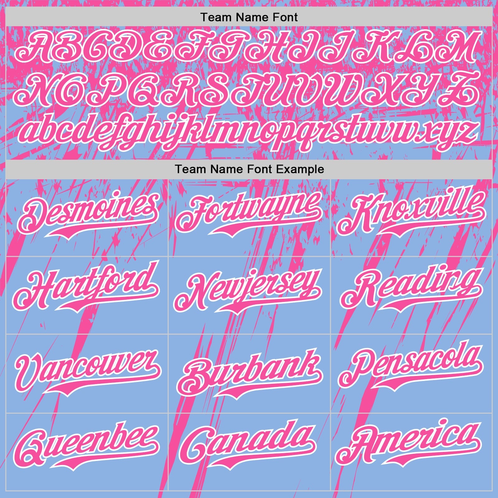 Custom Light Blue Pink-White Distressed Scratch Brush Stroke Authentic Baseball Jersey