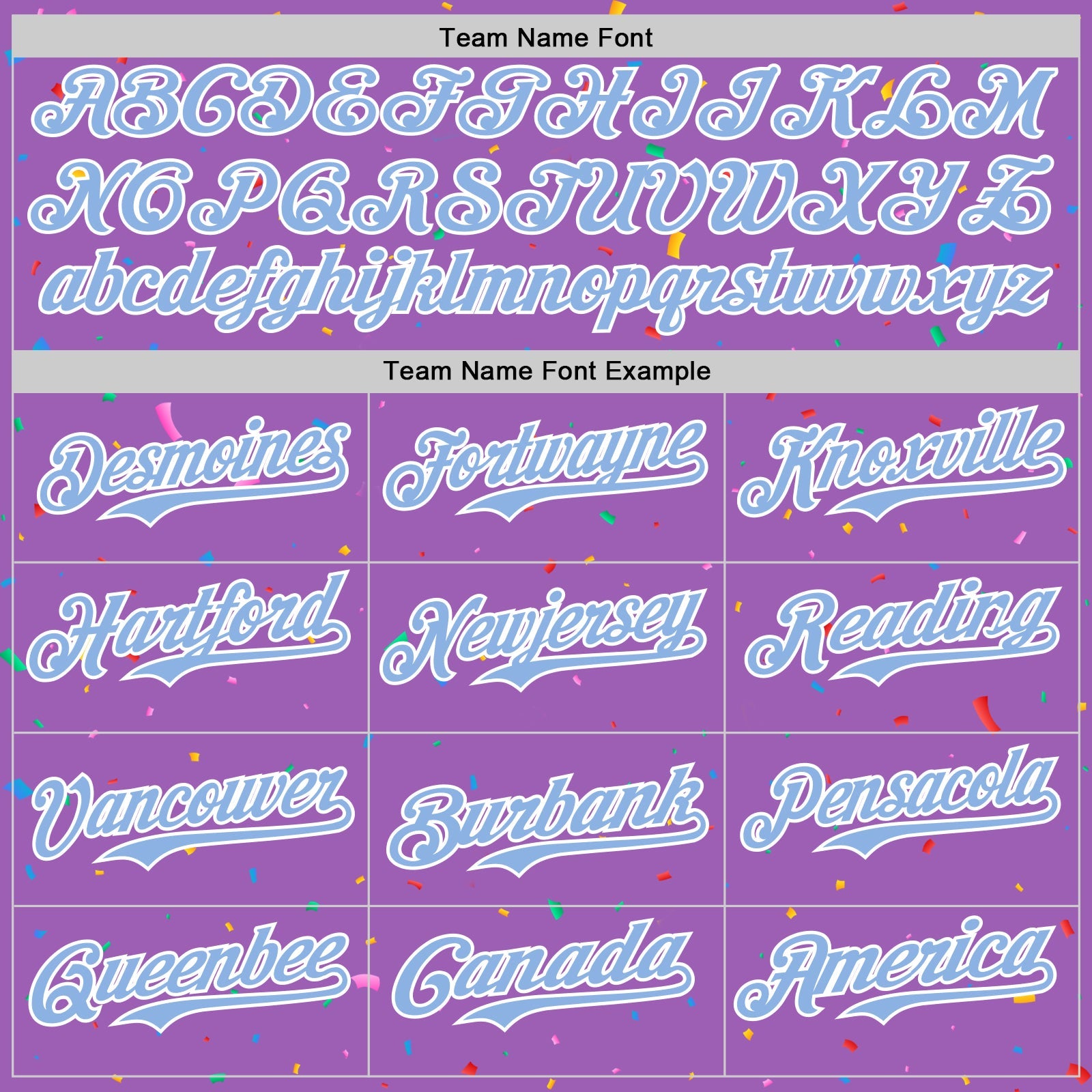 Custom Medium Purple Light Blue-White 3D Pattern Design Confetti Colorful Speckle Authentic Baseball Jersey