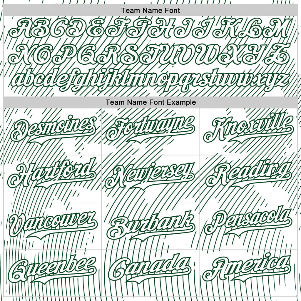 Custom White Green Curve Lines Authentic Baseball Jersey