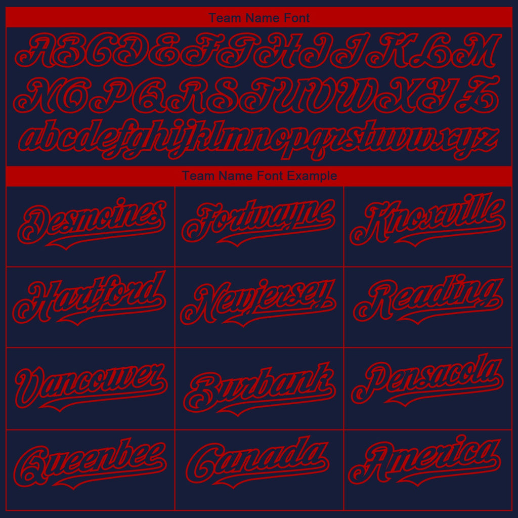 Custom Navy Navy-Red 3D Los Angeles City Edition Fade Fashion Authentic Baseball Jersey