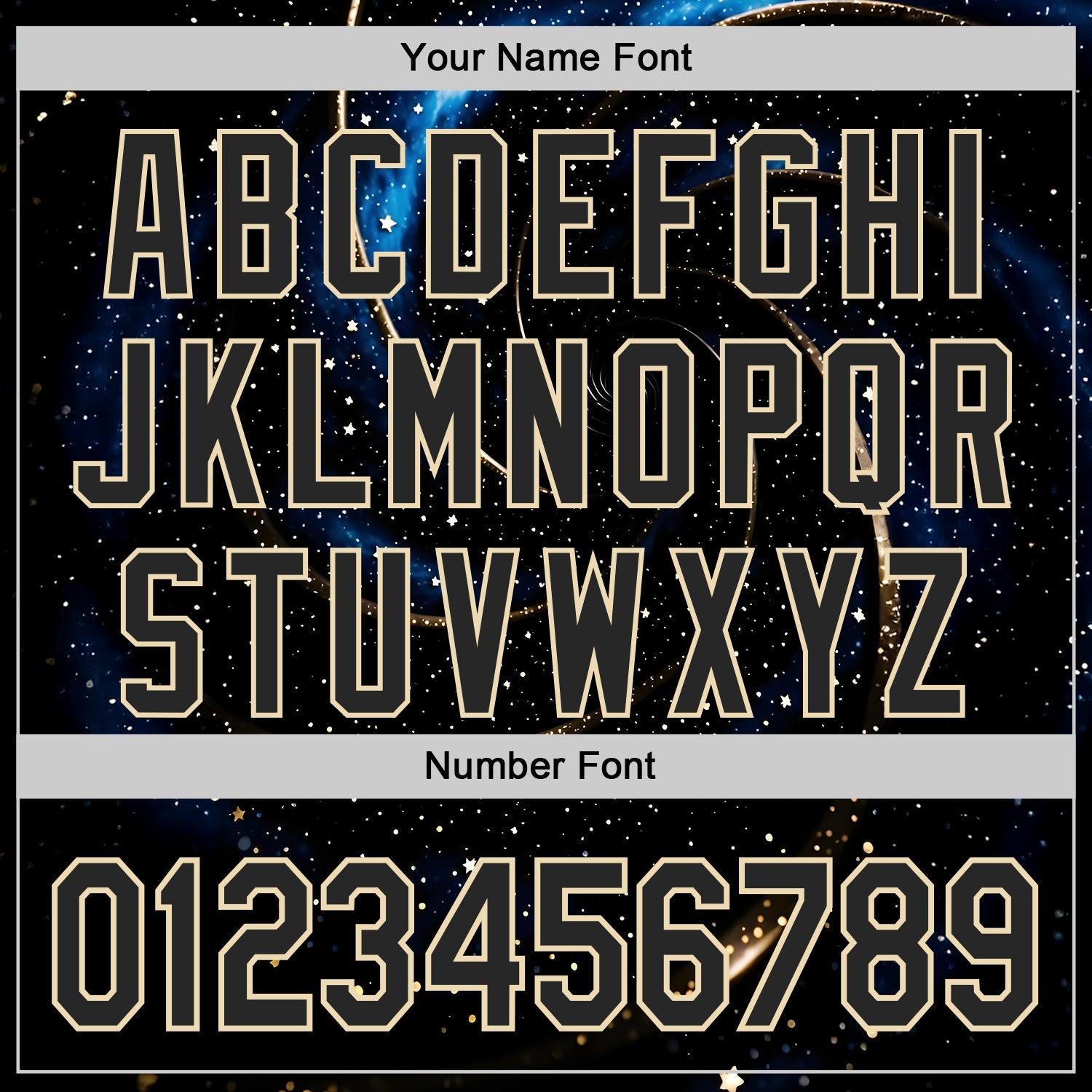 Custom Black-Cream Galaxy Star Authentic Baseball Jersey
