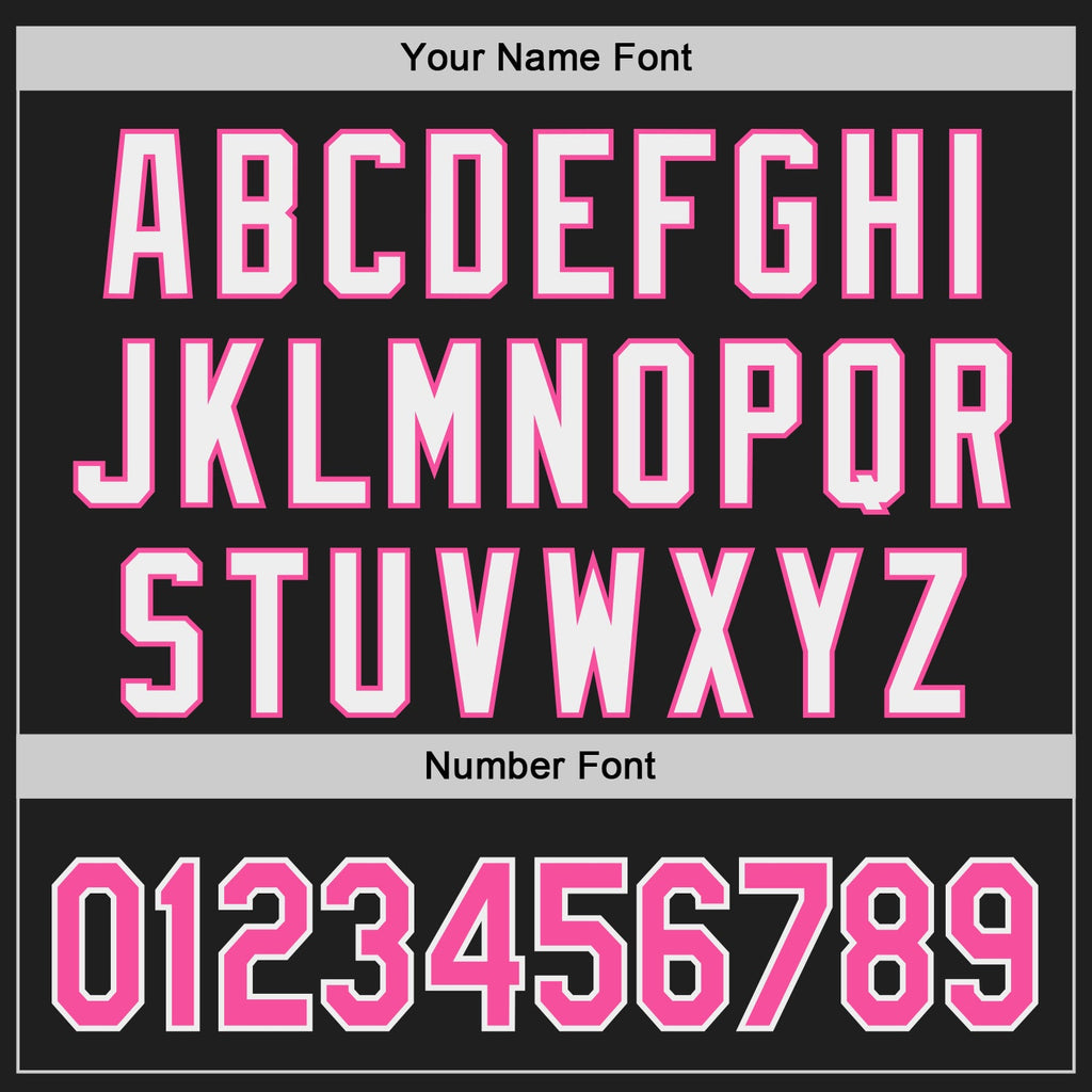 Custom Black Pink-White Classic Color Block Side Panel Stripe Authentic Baseball Jersey