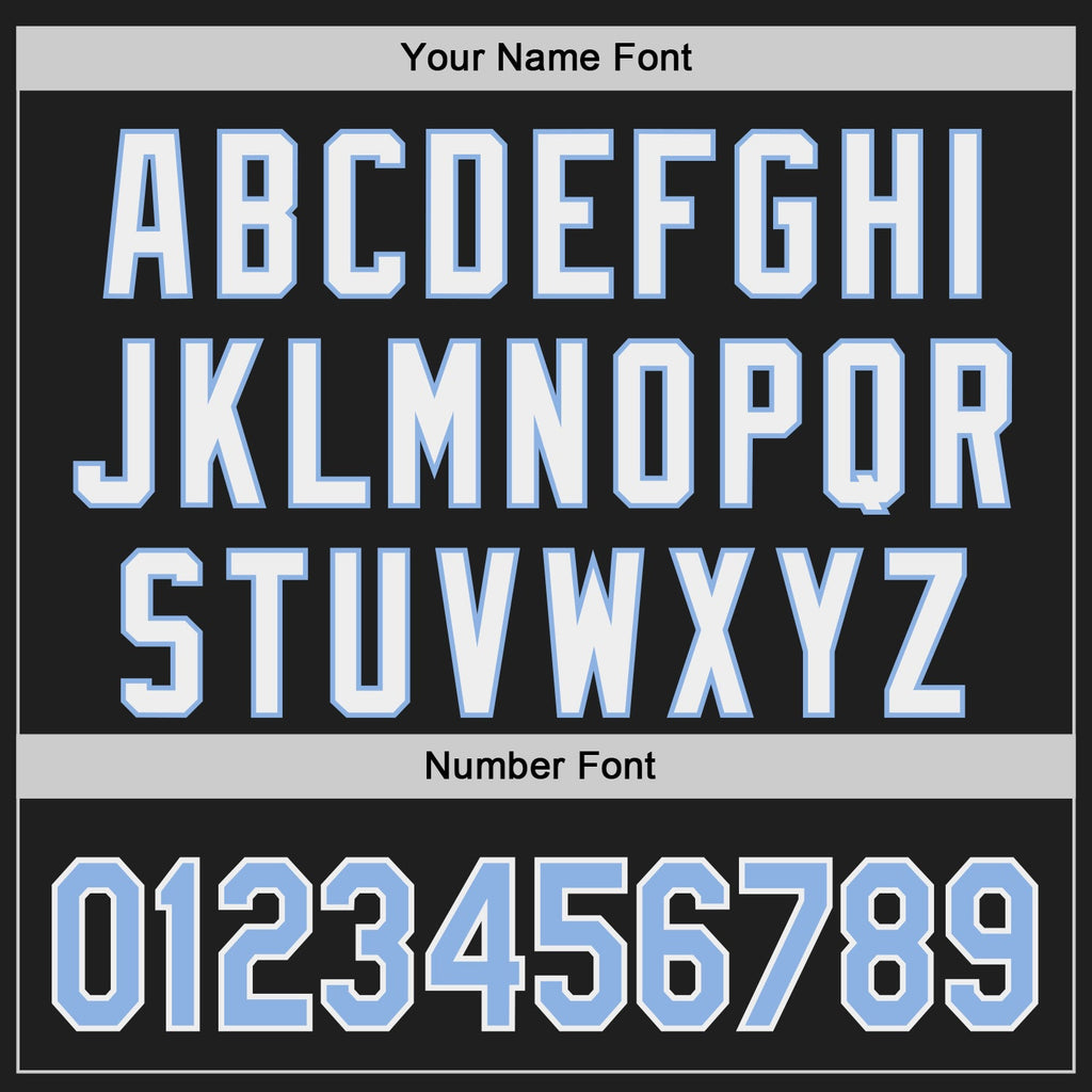 Custom Black Light Blue-White Classic Color Block Side Panel Stripe Authentic Baseball Jersey