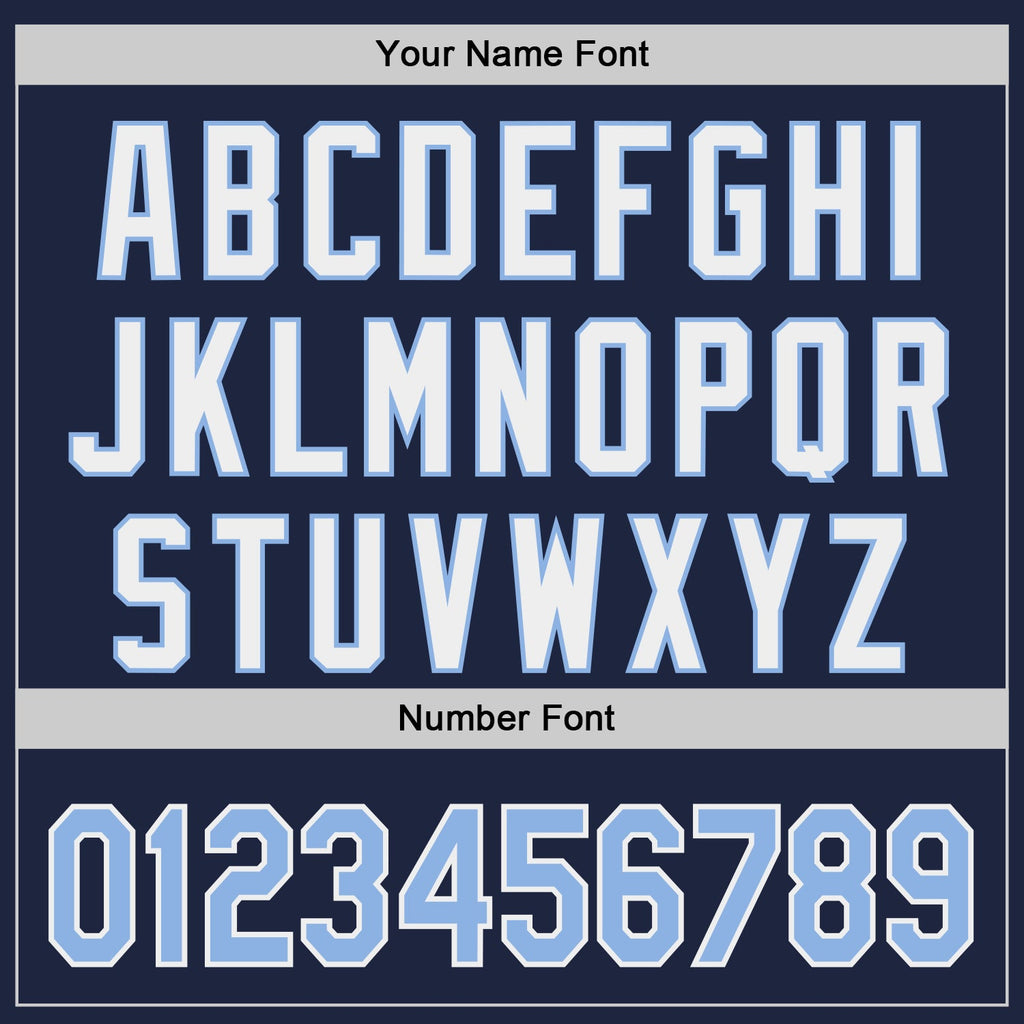 Custom Navy Light Blue-White Classic Color Block Side Panel Stripe Authentic Baseball Jersey