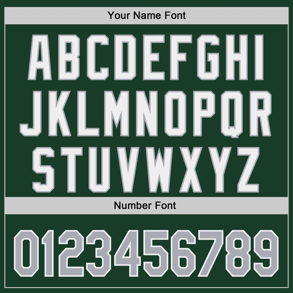 Custom Green Gray-White Classic Color Block Side Panel Stripe Authentic Baseball Jersey