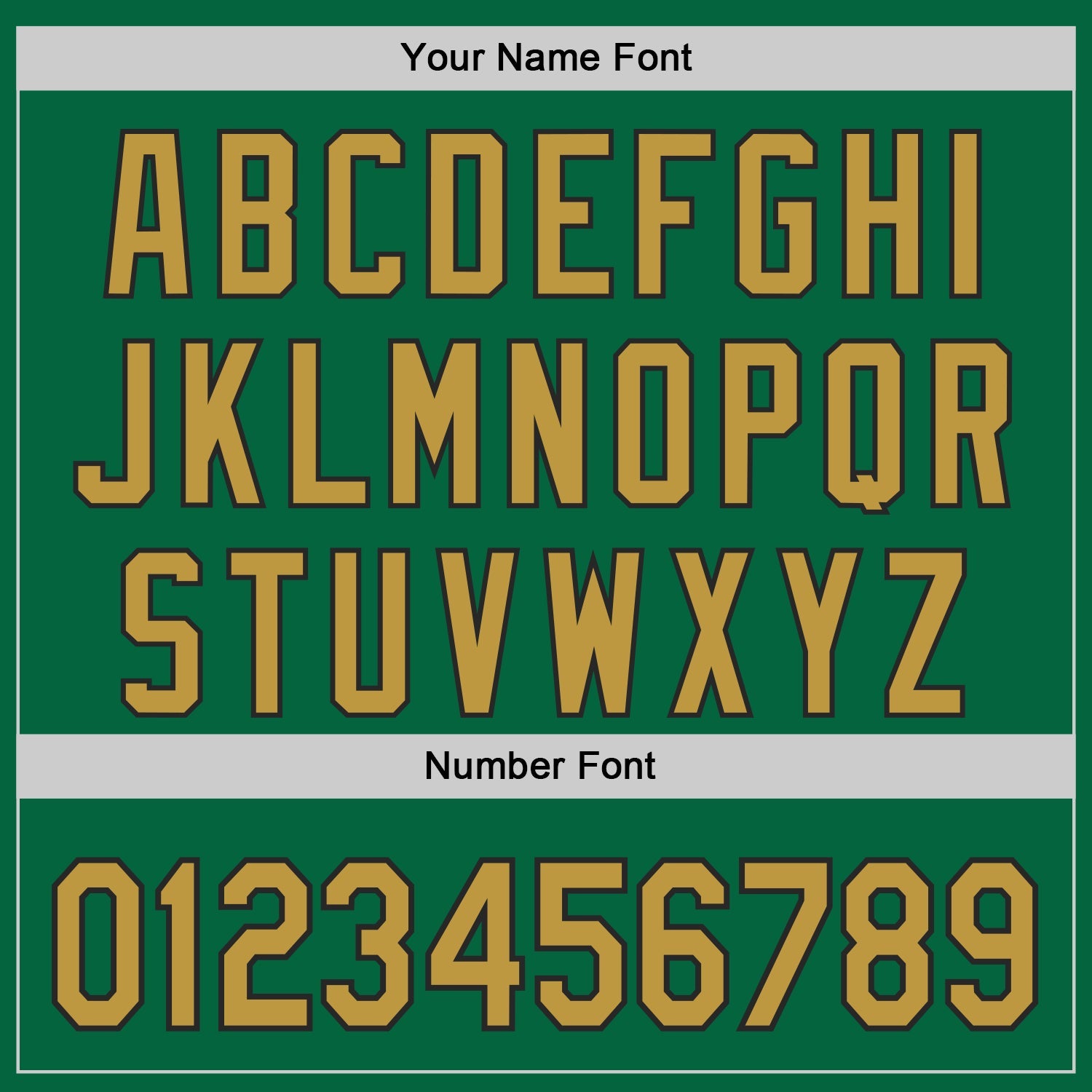 Custom Kelly Green Old Gold-Black Classic Color Block Side Panel Stripe Authentic Baseball Jersey