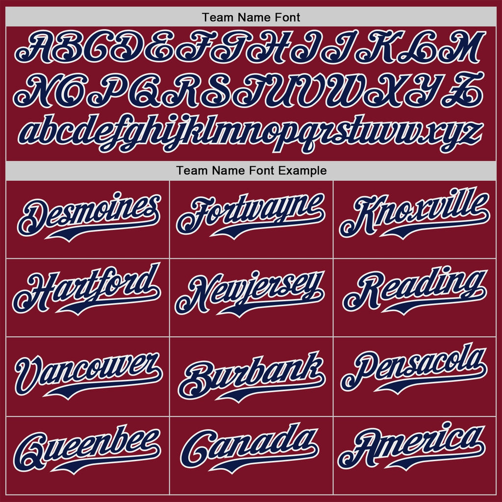 Custom Crimson Navy-White Classic Color Block Side Panel Stripe Authentic Baseball Jersey