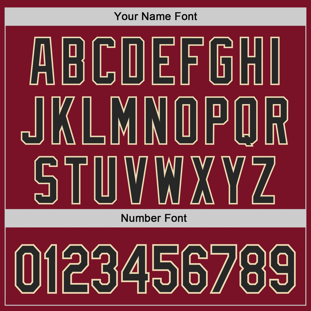 Custom Crimson Black-Cream Classic Color Block Side Panel Stripe Authentic Baseball Jersey