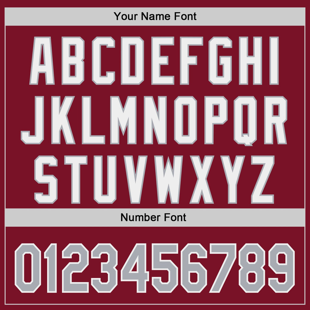 Custom Crimson Gray-White Classic Color Block Side Panel Stripe Authentic Baseball Jersey