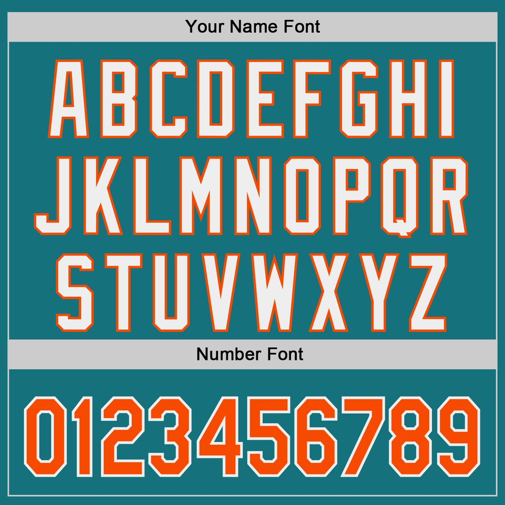 Custom Teal Orange-White Classic Color Block Side Panel Stripe Authentic Baseball Jersey