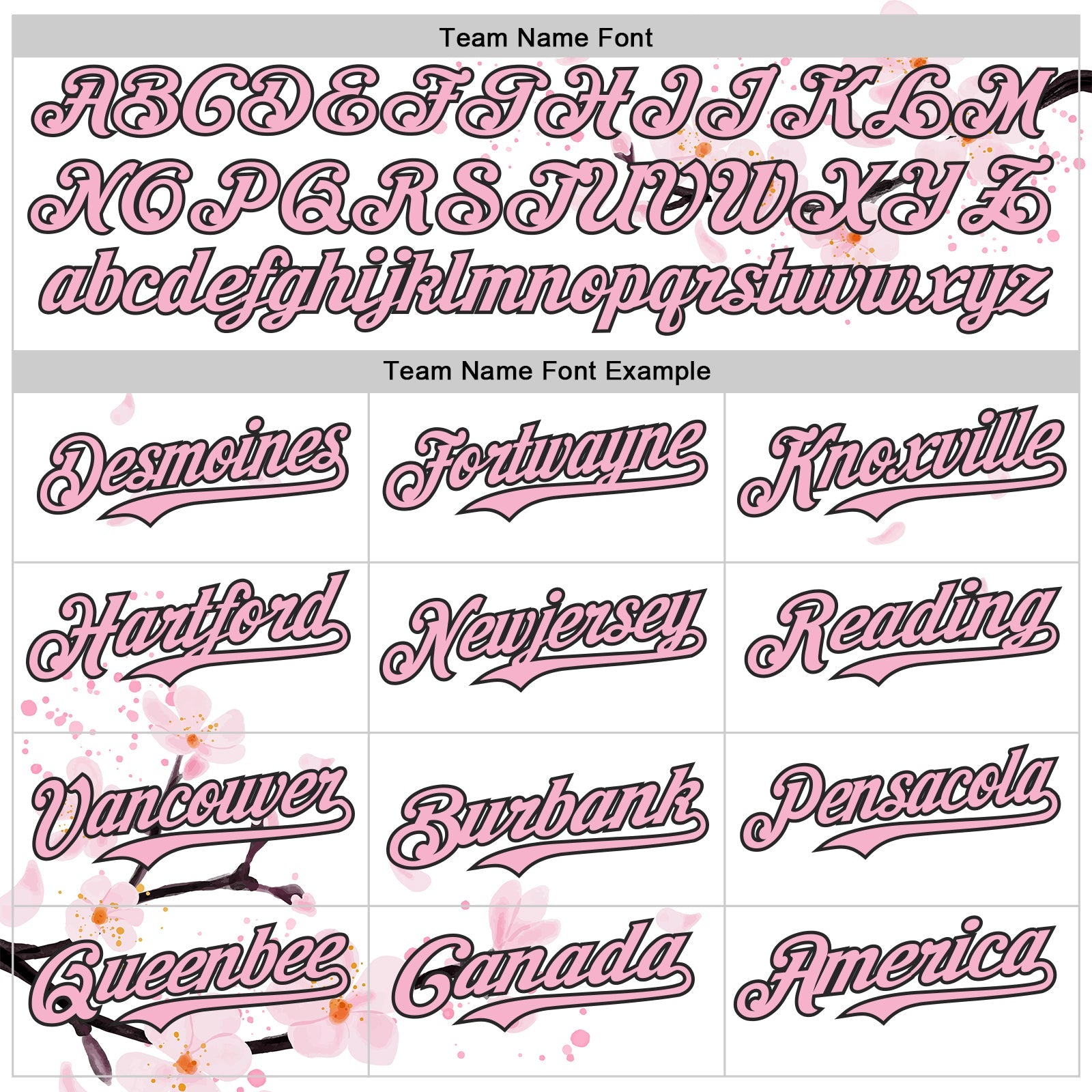 Custom White Light Pink-Black Cherry Blossoms Sakura Authentic Baseball Jersey