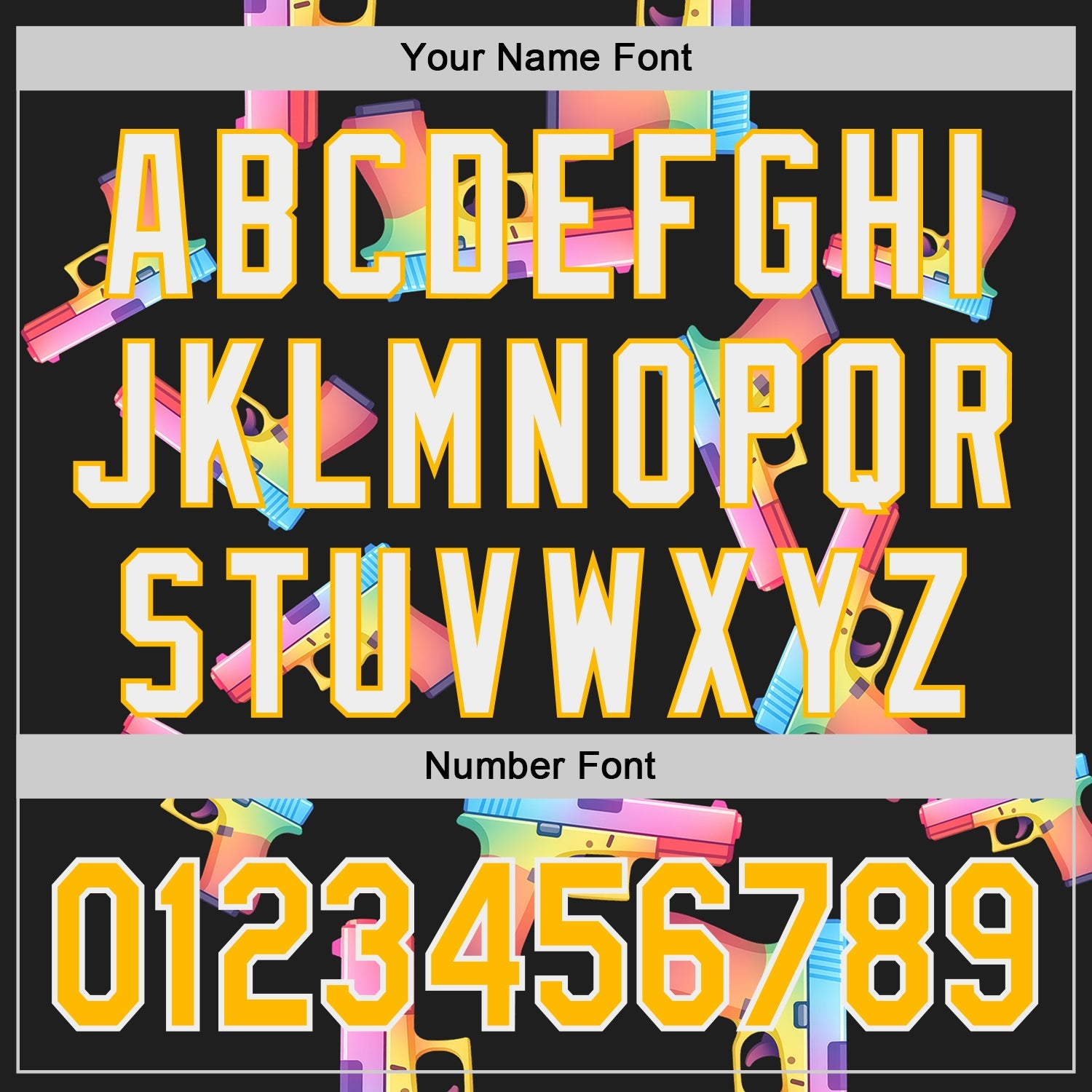 Custom Black Gold-White Colorful Firepower 3D Pattern Design Authentic Baseball Jersey