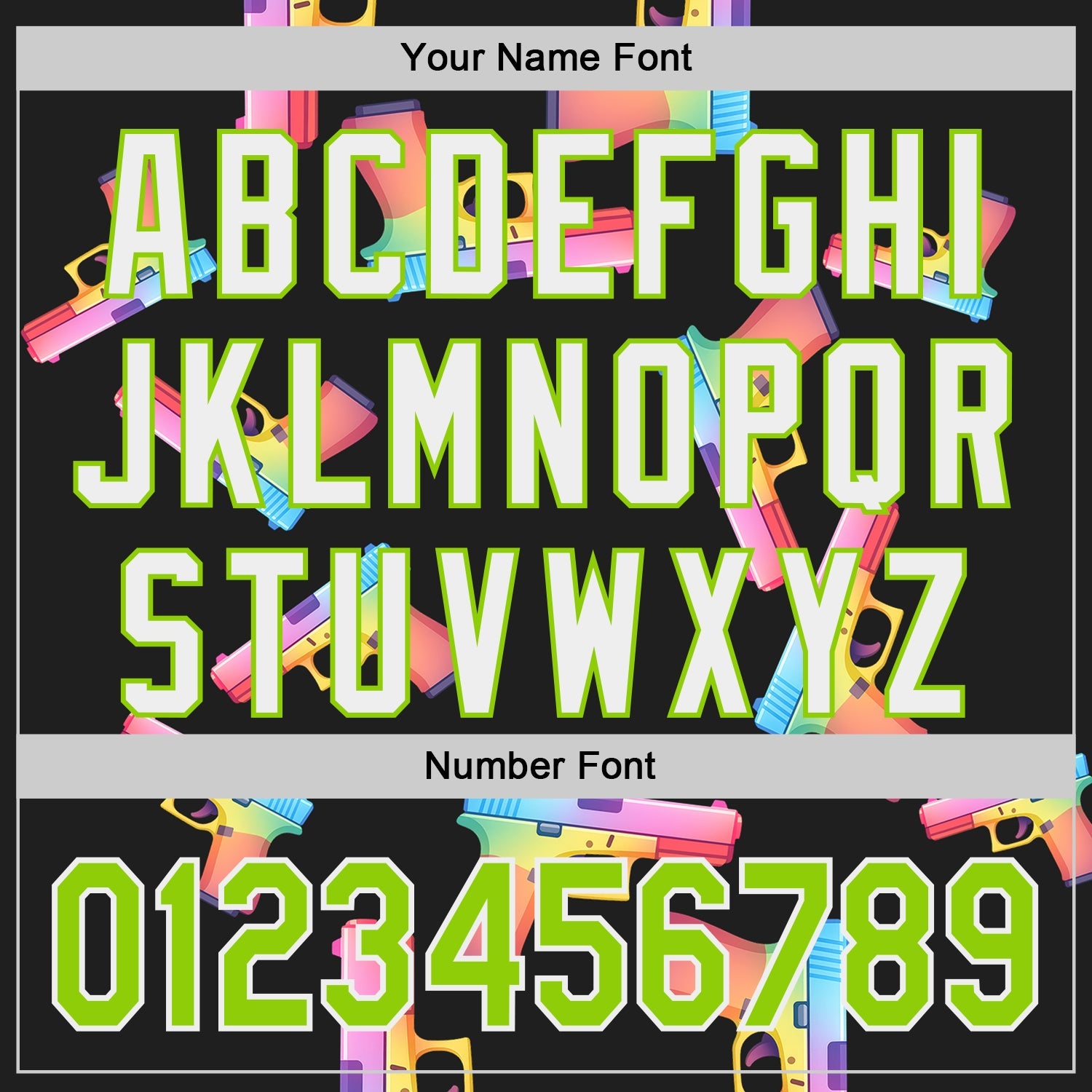 Custom Black Neon Green-White Colorful Firepower 3D Pattern Design Authentic Baseball Jersey