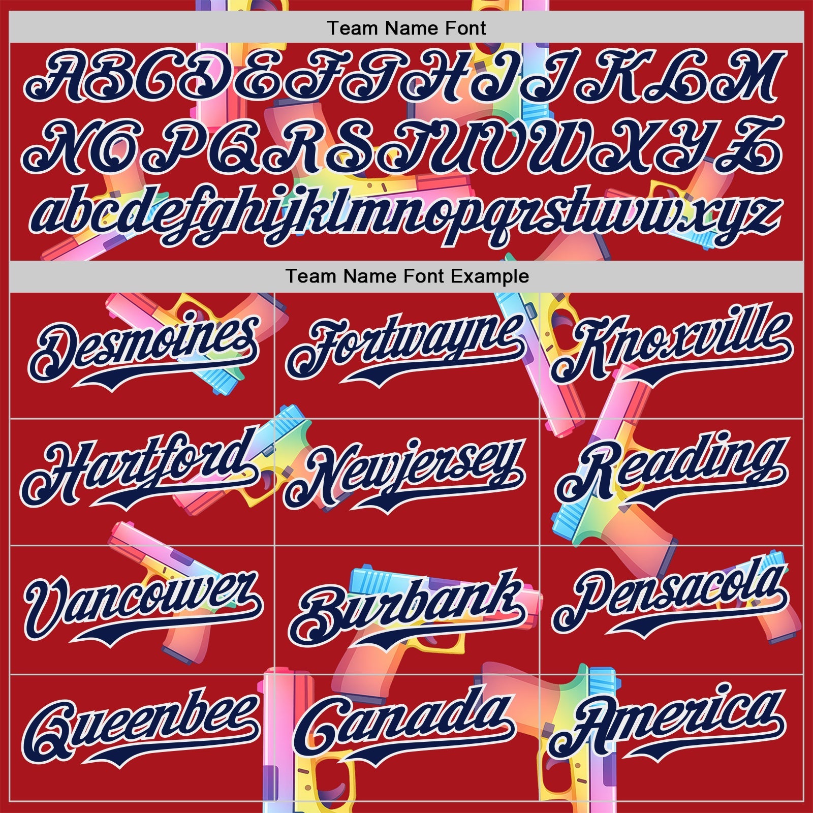 Custom Red Navy-White Colorful Firepower 3D Pattern Design Authentic Baseball Jersey