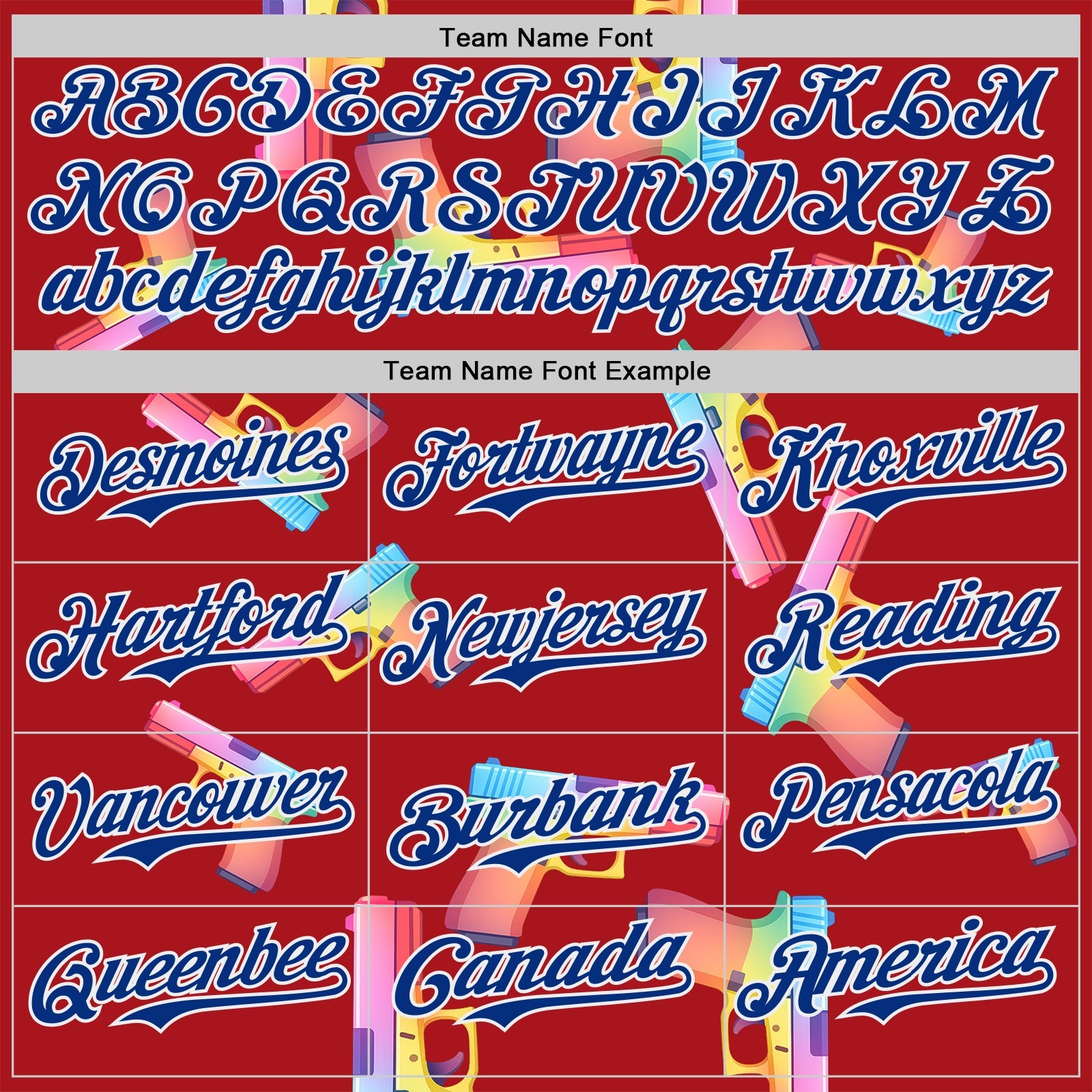 Custom Red Royal-White Colorful Firepower 3D Pattern Design Authentic Baseball Jersey
