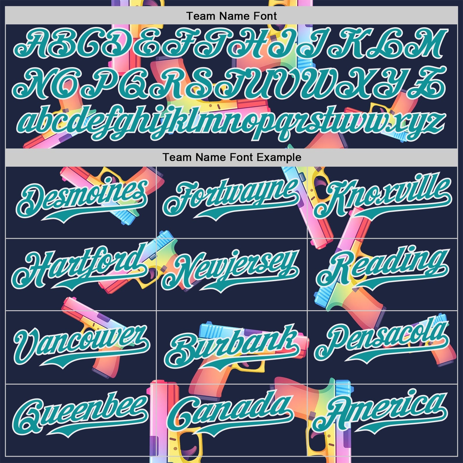 Custom Navy Teal-White Colorful Firepower 3D Pattern Design Authentic Baseball Jersey