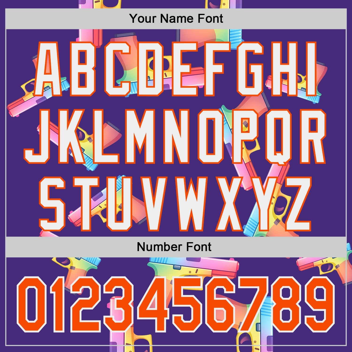 Custom Purple Orange-White Colorful Firepower 3D Pattern Design Authentic Baseball Jersey