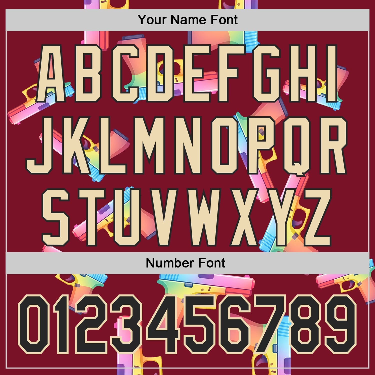 Custom Crimson Black-Cream Colorful Firepower 3D Pattern Design Authentic Baseball Jersey