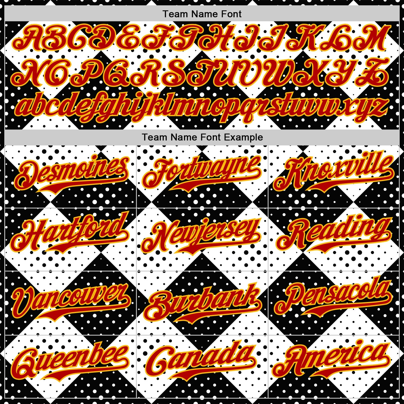 Custom Black Red White-Gold Geometric Diamond Grid Rhombus Polka Dots Authentic Baseball Jersey