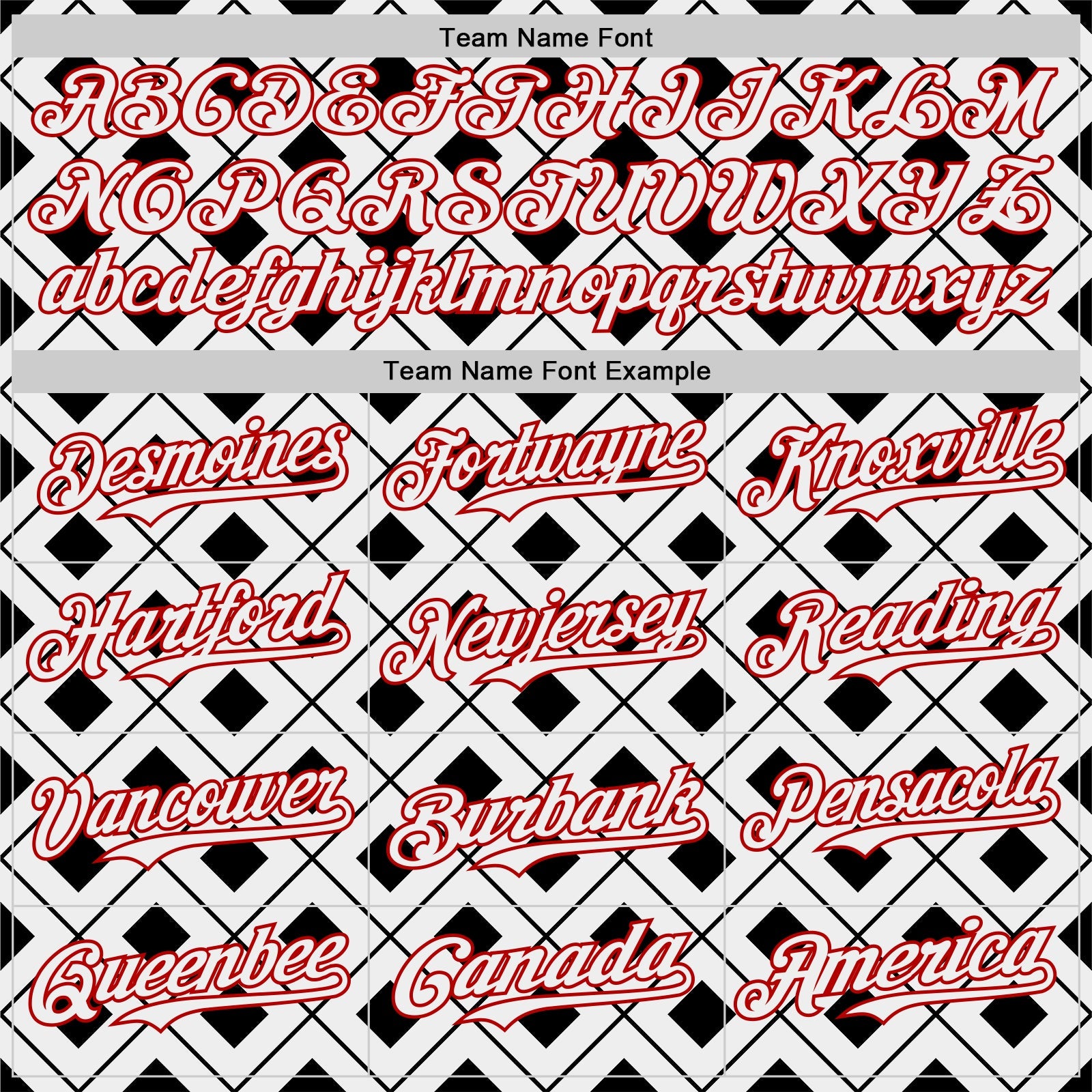 Custom White Black-Red Geometric Diamond Grid Rhombus Authentic Baseball Jersey