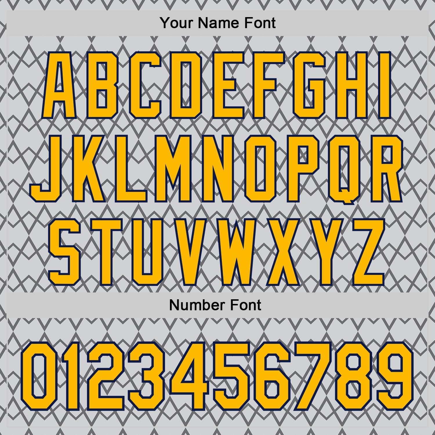 Custom Gray Gold-Navy Geometric Diamond Grid Rhombus Authentic Baseball Jersey