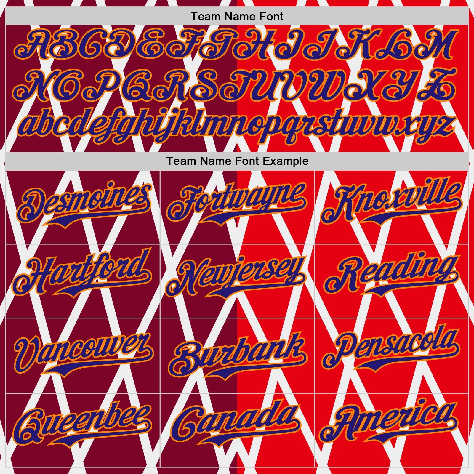 Custom White Dark Purple Red-Bay Orange Geometric Diamond Grid Rhombus Authentic Baseball Jersey