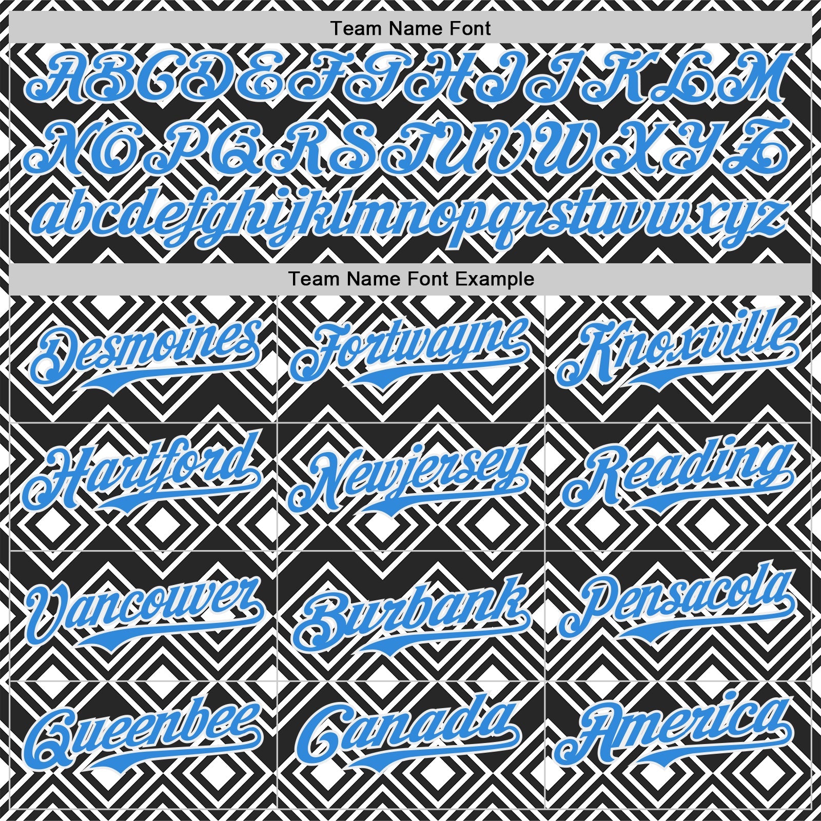 Custom Black Electric Blue-White Geometric Diamond Grid Rhombus Authentic Baseball Jersey