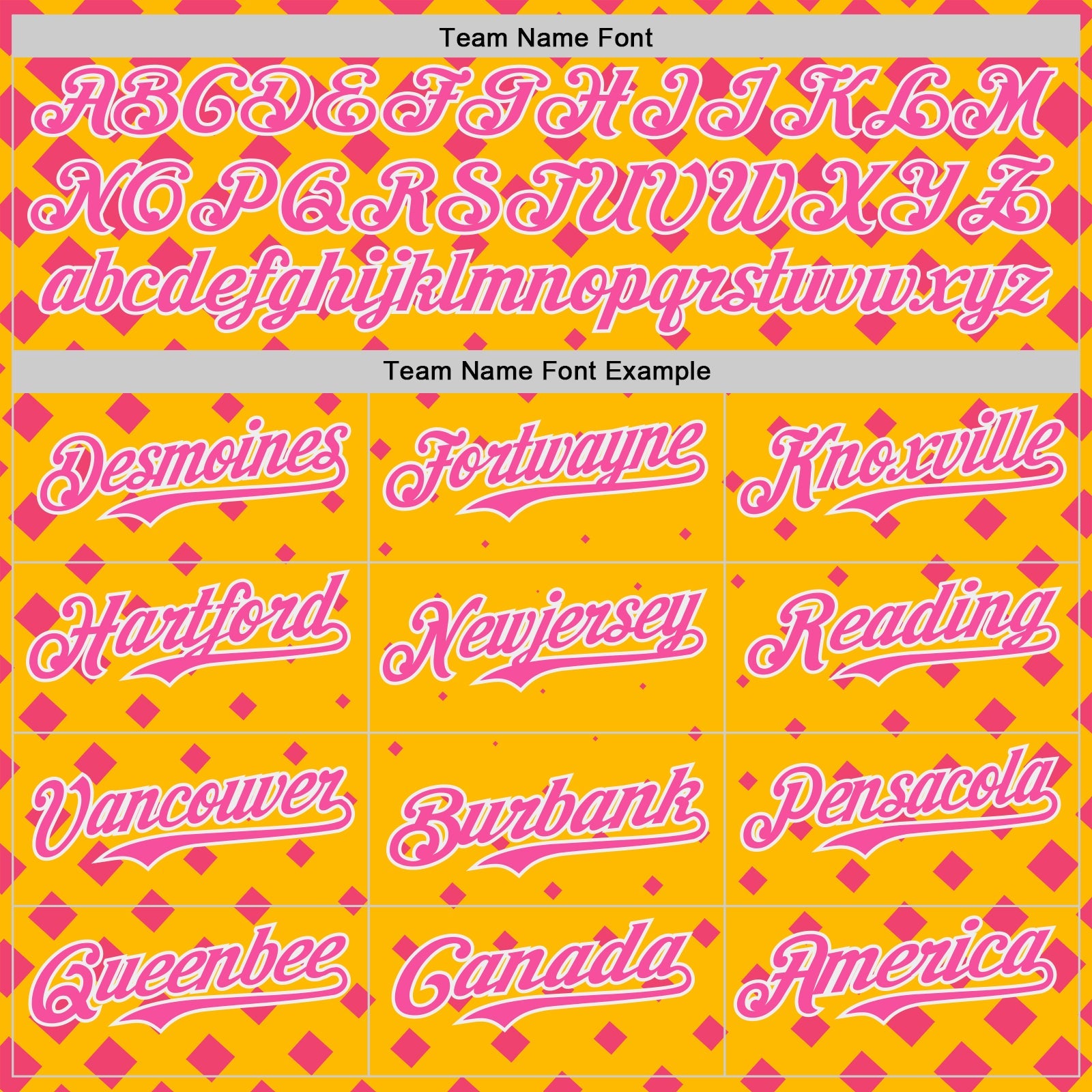 Custom Gold Pink-White Geometric Diamond Grid Rhombus Authentic Baseball Jersey
