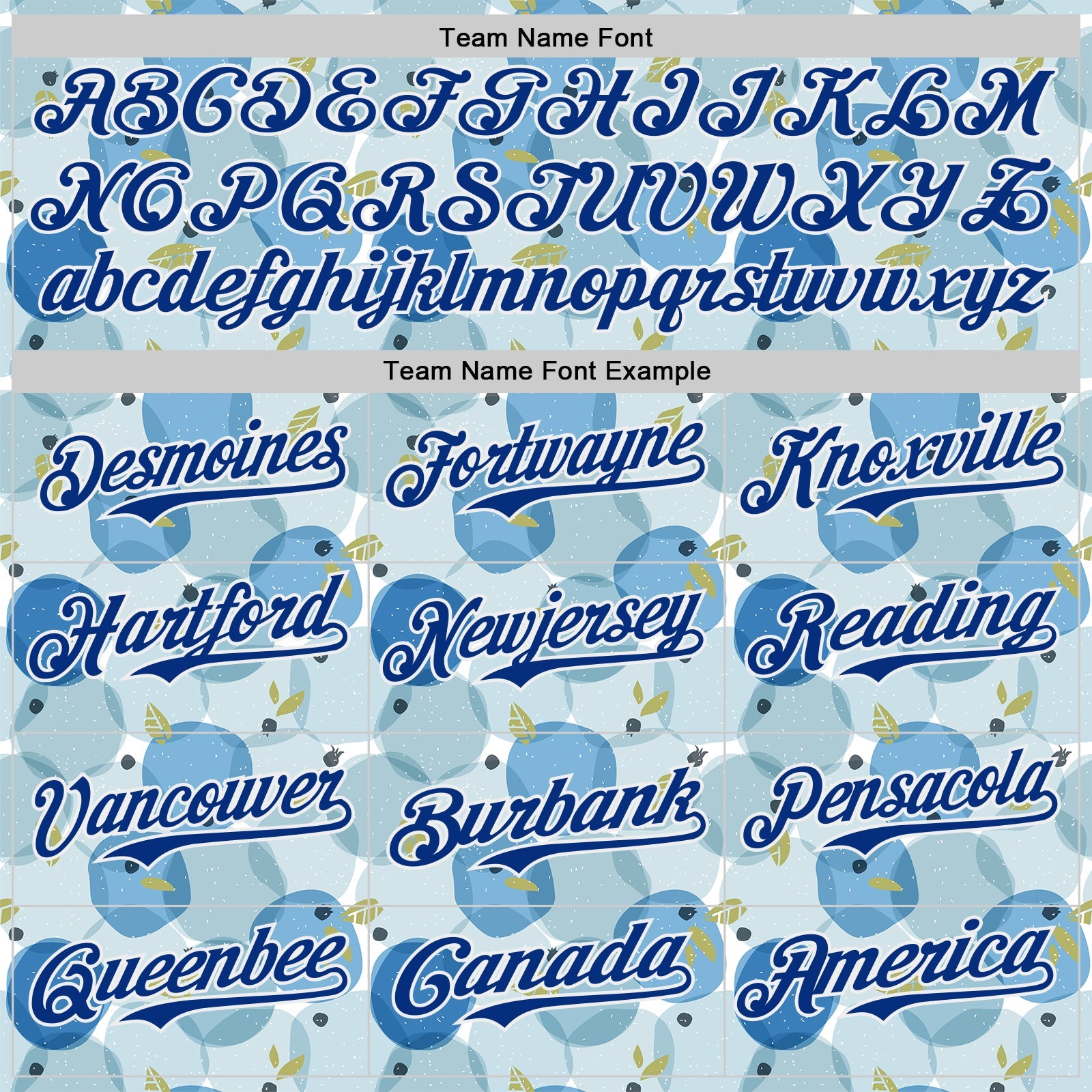 Custom Blue Royal-White Foodie Blueberry Authentic Baseball Jersey