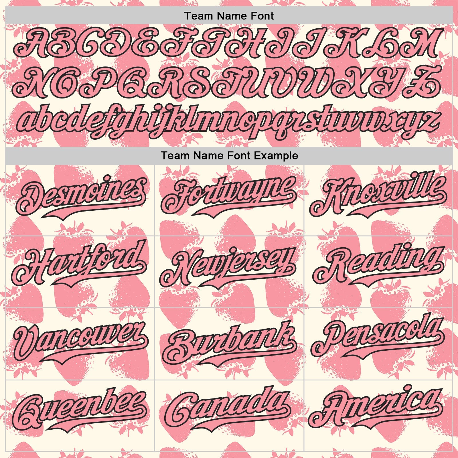 Custom Cream Medium Pink-Black Foodie Strawberry Authentic Baseball Jersey