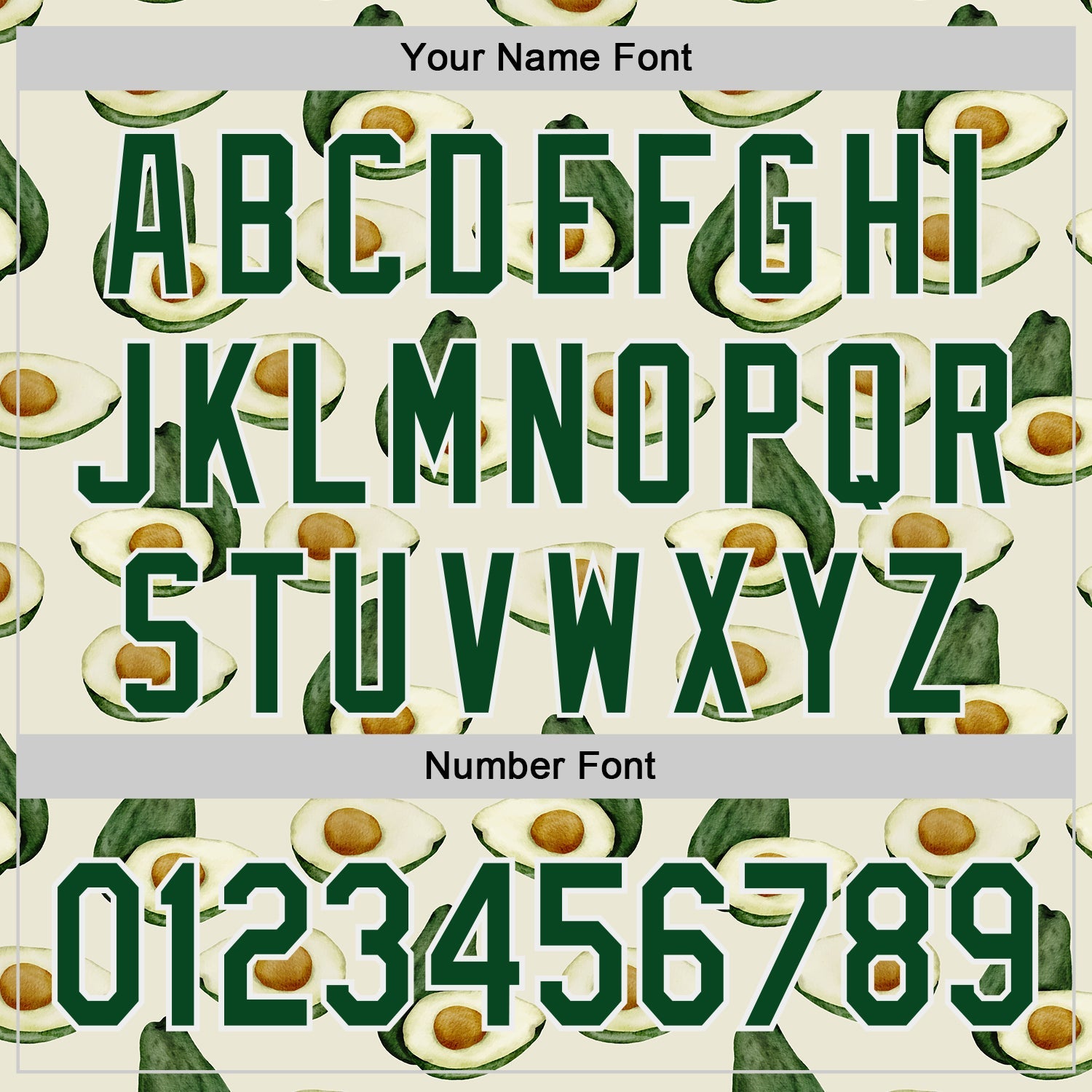 Custom Cream Green-White Foodie Avocado Authentic Baseball Jersey
