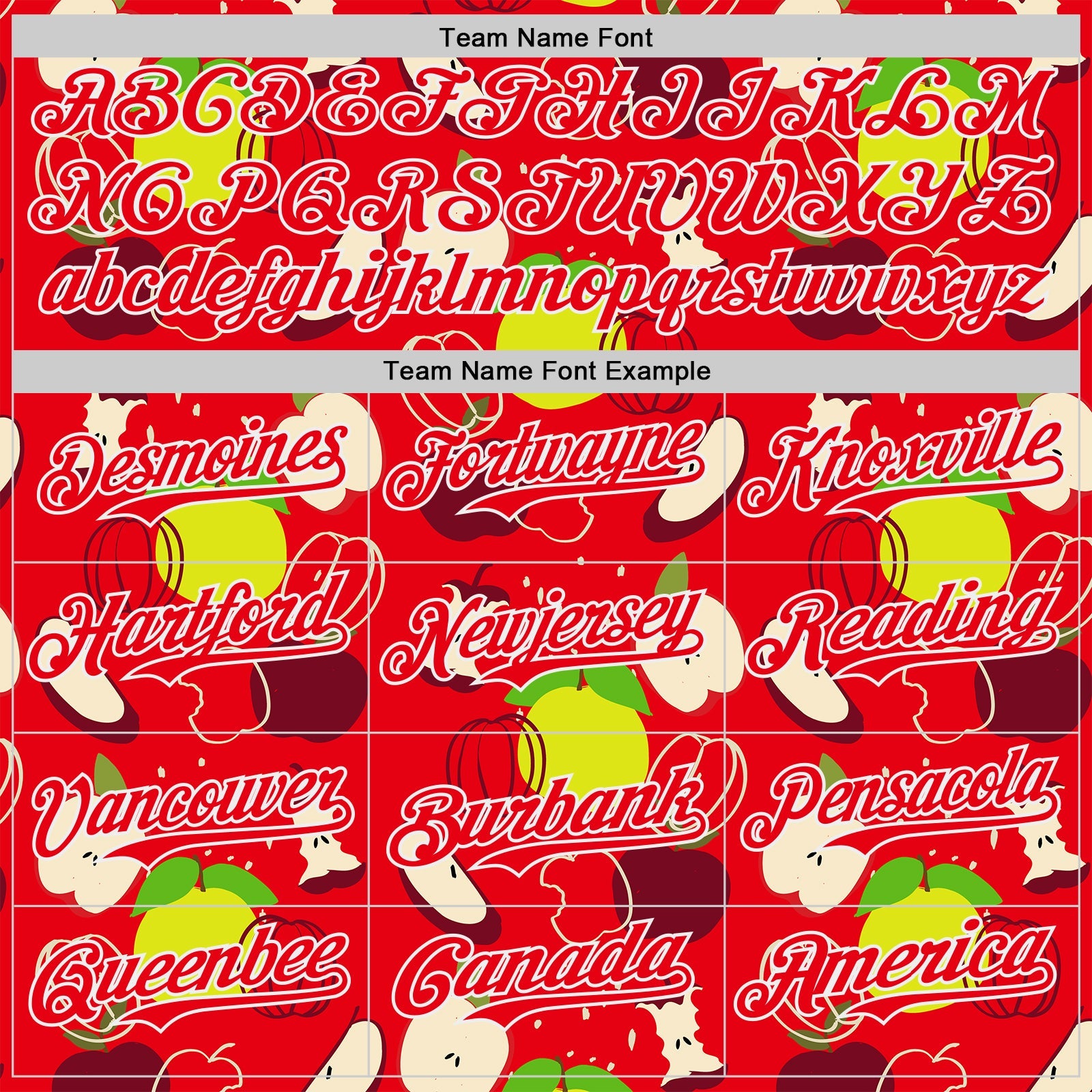 Custom Fire Red-White Foodie Apples & Pears Authentic Baseball Jersey