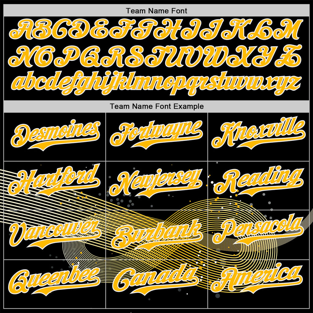 Custom Black Gold-White Autism Acceptance Gold Infinity Authentic Baseball Jersey