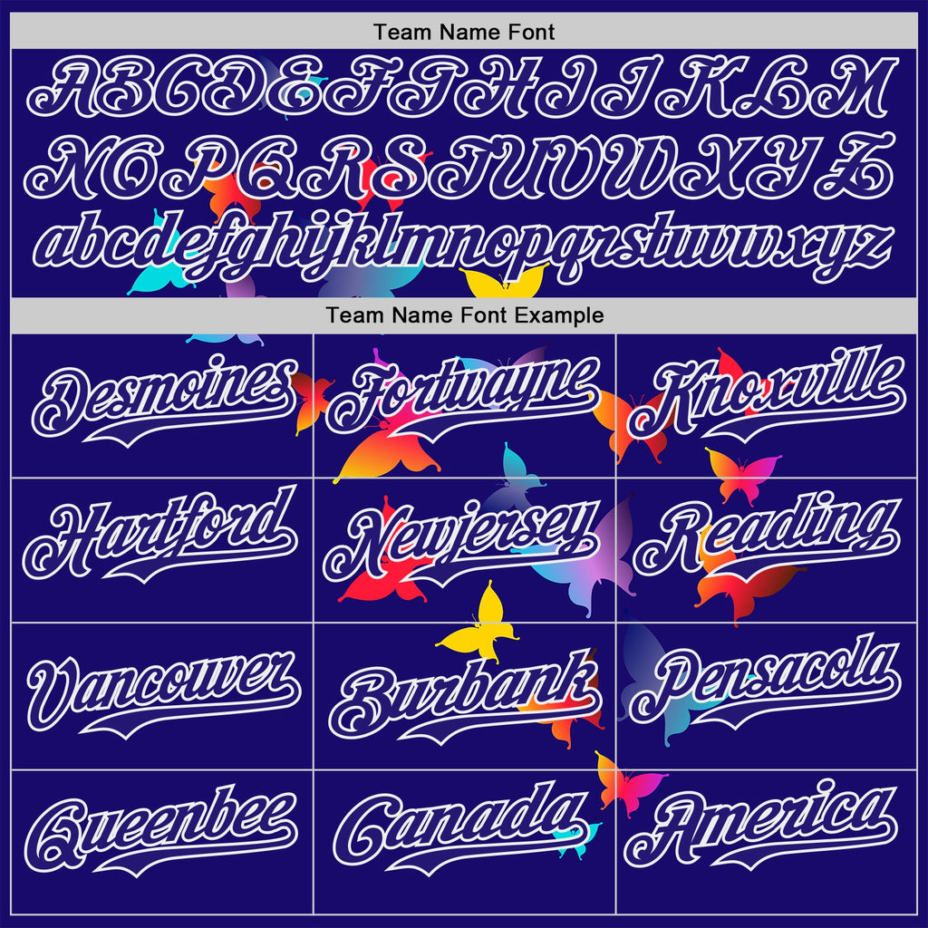 Custom Dark Purple-White Autism Awareness Support Puzzle Infinity Butterfly Authentic Baseball Jersey